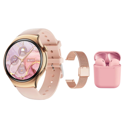 PACK MONTRE CONNECTEE + ECOUTEURS SANS FIL FEMME SPORT