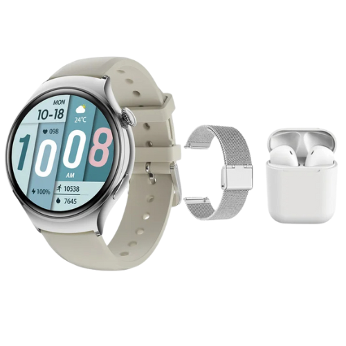 PACK MONTRE CONNECTEE + ECOUTEURS SANS FIL FEMME SPORT