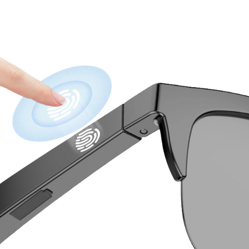 LUNETTES CONNECTÉES SOLAIRE BLUETOOTH - NOIR